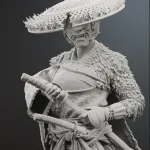 Female Ronin Warrior Figurine, Maximum Detailed 16K 3D Printed Collectible Statue, Japanese Samurai Game Inspired Figure product image 10