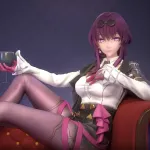 Purple Sci Fi Femme Fatale Figurine, Hand Painted Anime Game Inspired 3D Printed Collectible Statue, Cyberpunk Display Figure product image 6