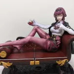 Purple Sci Fi Femme Fatale Figurine, Hand Painted Anime Game Inspired 3D Printed Collectible Statue, Cyberpunk Display Figure product image 10