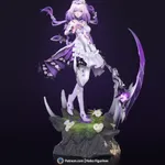 Purple Butterfly Dragon Lady Figurine, Maximum Detailed Hand Painted Anime Game Inspired 3D Printed Collectible Statue product image 8
