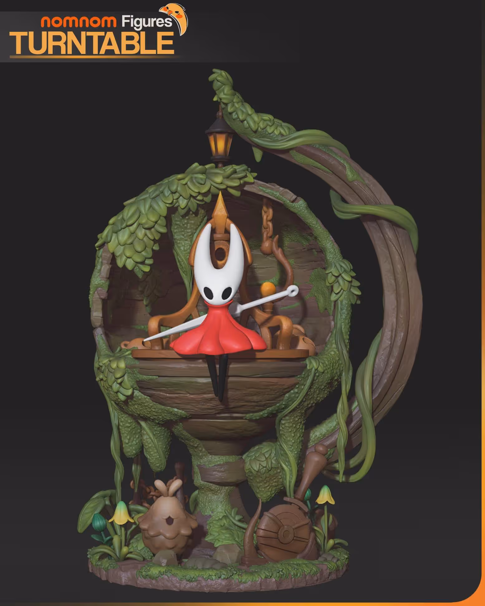 Hornet figure | Hollow Knight Silksong Figure – 3D Printed Resin Diorama - alternate view