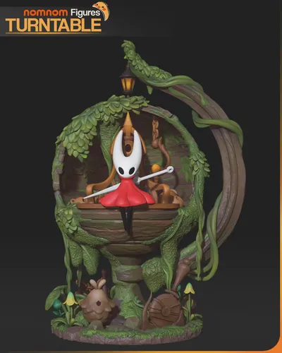 Hornet figure | Hollow Knight Silksong Figure – 3D Printed Resin Diorama - alternate view