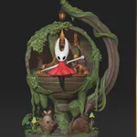 Hornet figure | Hollow Knight Silksong Figure – 3D Printed Resin Diorama product image 2