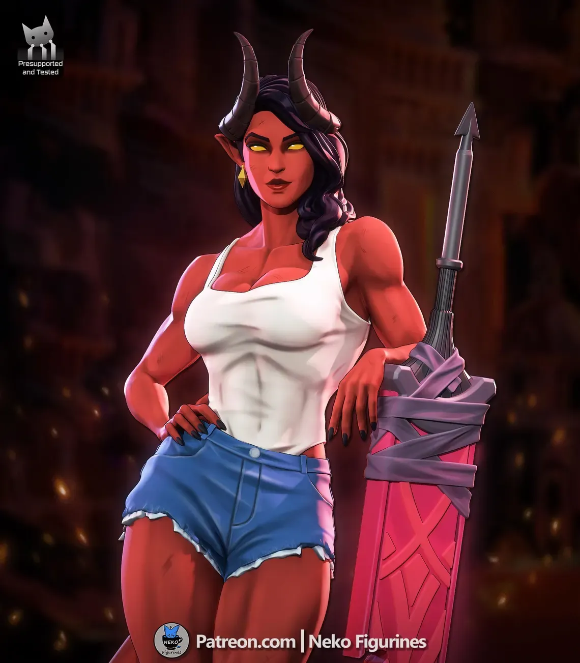 Malevola figure Dispatch game Figure – 3D Printed Resin Diorama - alternate view