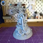 Green Sci Fi Mecha Girl Figurine, Maximum Detailed Hand Painted Anime Game Inspired 3D Printed Collectible Statue product image 6