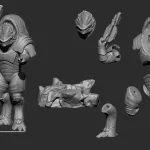 The Red Armour Soldier – 16K Resin 3D Printed Statue Collectible Hand-Painted product image 7