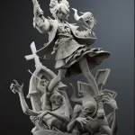Graves Deadlock |Maximum Detailed 16K 3D printed figure product image 11