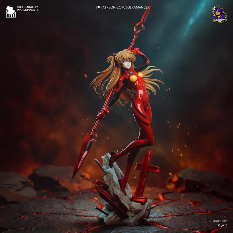 The Red Hero | Maximum Detailed Hand-Painted 3D printed figure