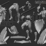 Barbarian Lady | Maximum Detailed Hand-Painted 3D printed figure product image 12