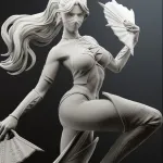 Kitana Mortal Kombat | Maximum Detailed 16K 3D printed figure product image 2