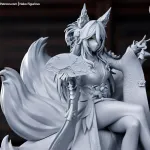 Pink Angelic Pop Singer Figurine, Maximum Detailed Hand Painted Anime Game Inspired 3D Printed Collectible Statue product image 12