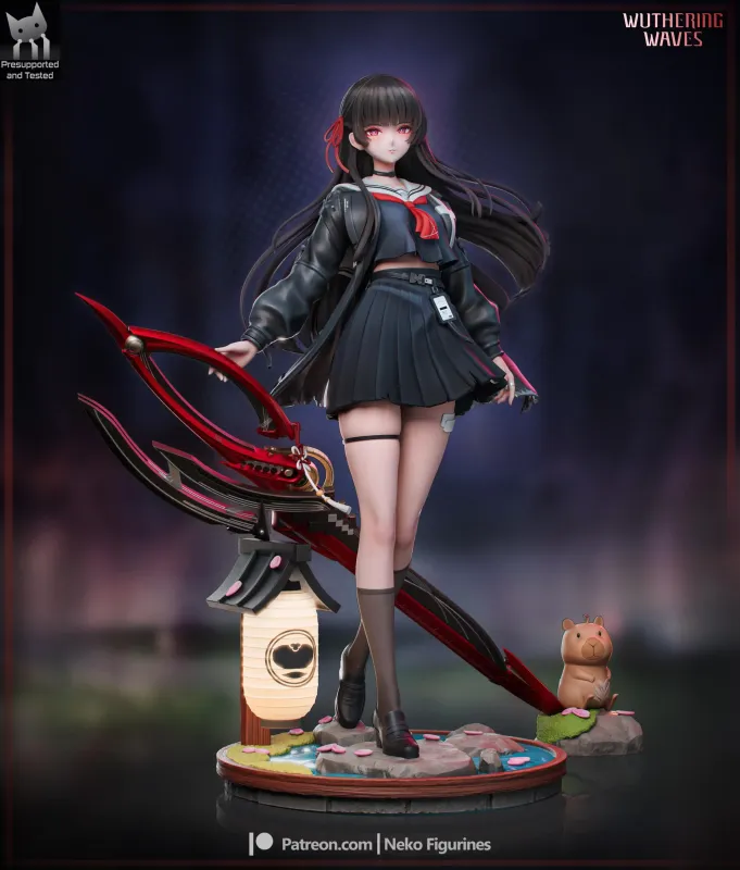 Academy Broadblade Student Figurine, Maximum Detailed 16K 3D Printed Collectible Statue, Dark Anime Game Inspired Figure