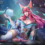 the Nine-Tailed Fox / Maximum Detailed Hand-Painted Figure product image 6