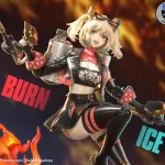 Flame Biker Girl Figurine, Maximum Detailed 16K 3D Printed Collectible Statue, Anime Game Inspired Fire Fighter Figure product image 7