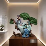 Imperial Apothecary Court Noble Duo Figurine, Hand Painted Resin Anime Sculpture product image