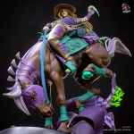 Vintage Gentleman Martial Artist Figurine, Highly Detailed Hand Painted or Unpainted 3D Printed Collectible Statue product image 10