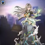 Green Sci Fi Mecha Girl Figurine, Maximum Detailed Hand Painted Anime Game Inspired 3D Printed Collectible Statue product image 8
