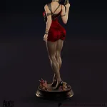 Red Dress Spy Woman Figurine, Maximum Detailed 16K 3D Printed Collectible Statue, Survival Horror Game Inspired Figure product image 4
