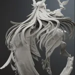 Columbina Figure Genshin Impact Figure – 16K 3D Printed Resin Diorama product image 6