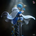 Blue Hero Swordsman Figurine, Highly Detailed Hand Painted 3D Printed Collectible Statue, Fantasy Anime Warrior Sculpture product image 17