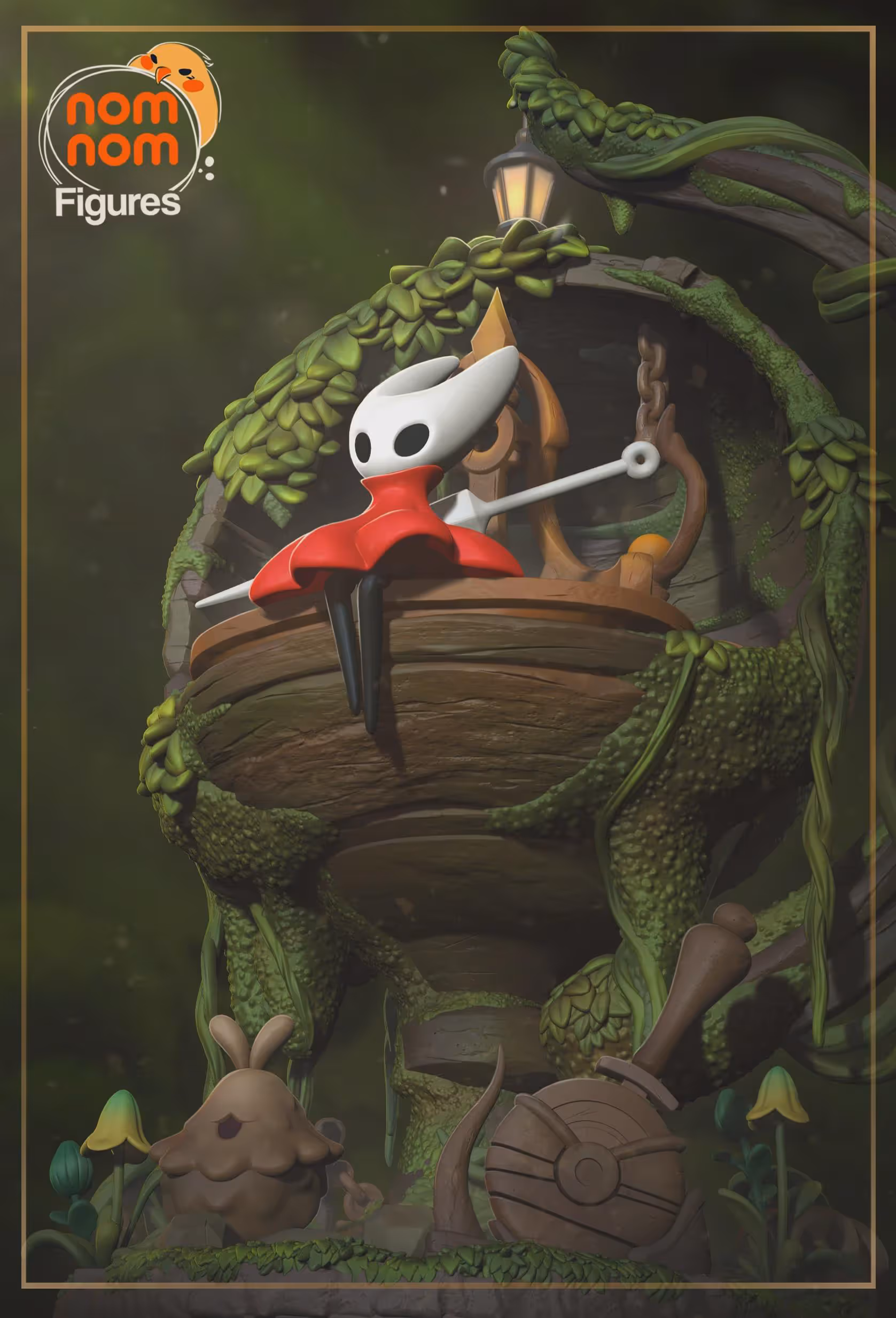 Hornet figure | Hollow Knight Silksong Figure – 3D Printed Resin Diorama