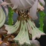 Little Forest Goddess Figurine, Fully Hand Painted 3D Printed Collectible Statue, Fantasy Anime Nature Spirit Sculpture product image 3