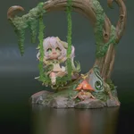 Little Forest Goddess Figurine, Fully Hand Painted 3D Printed Collectible Statue, Fantasy Anime Nature Spirit Sculpture product image 9
