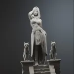 Queen of the Nile  - Highly Detailed Hand-Painted Statue - Collectible Sculpture product image 6
