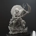 Dark Fantasy Expedition Warrior Figurine, Hand Painted Resin Collectible Statue RPG Inspired Sculpture product image 15