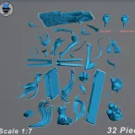 Paper Plane Lady/ Maximum Detailed Hand-Painted Figure product image 12