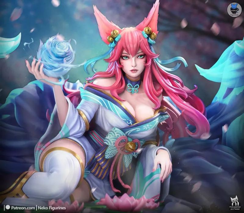 the Nine-Tailed Fox / Maximum Detailed Hand-Painted Figure