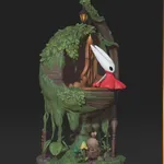 Hornet figure | Hollow Knight Silksong Figure – 3D Printed Resin Diorama product image 3