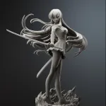 Akame Akame ga Kill | Maximum Detailed 16K 3D printed figure product image 2