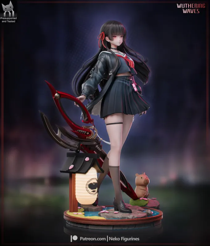 Academy Broadblade Student Figurine, Maximum Detailed 16K 3D Printed Collectible Statue, Dark Anime Game Inspired Figure - alternate view