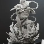 Hand Painted Resin Figurine, Dark Anime Martial Arts Battle Sculpture product image 13