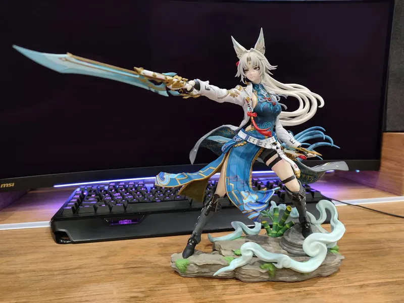 The Bunny Lady| Maximum Detailed Hand-Painted Figure - alternate view