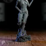 The Lady with the Finger Figurine – 16K Resin 3D Printed Statue Collectible Hand-Painted product image 5