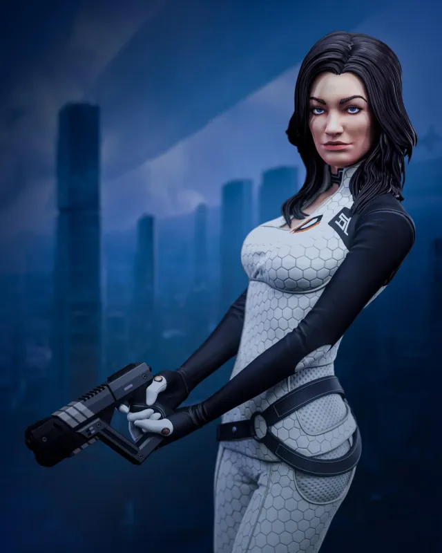 The Captain Pistol Lady – 16K Resin 3D Printed Statue Collectible Hand-Painted - alternate view