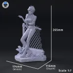 Invisible Antihero Woman Figurine, Maximum Detailed 16K 3D Printed Collectible Statue, Comic Game Inspired Figure product image 7