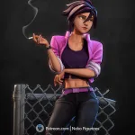 Invisible Antihero Woman Figurine, Maximum Detailed 16K 3D Printed Collectible Statue, Comic Game Inspired Figure product image 5