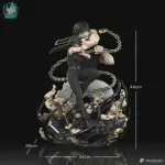 Hand Painted Resin Figurine, Dark Anime Martial Arts Battle Sculpture product image 8