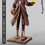 Lantern Squad Leader Figurine, Fully Hand Painted 3D Printed Collectible Statue, Fantasy Anime Warrior Sculpture product image 4