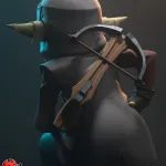 The Small Fighter | Maximum Detailed 16K 3D printed figure product image 6