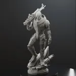 Alien Space Sniper Figurine, Highly Detailed Hand Painted 3D Printed Collectible Statue, Sci Fi Warrior Sculpture product image 16