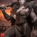 Barbarian Lady | Maximum Detailed Hand-Painted 3D printed figure product image 5