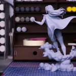 Blonde Superheroine Figurine, Maximum Detailed 16K 3D Printed Collectible Statue, Comic Style Hero Woman Figure product image 11
