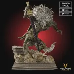 Dark Beast Knight Figurine, Fully Hand Painted 16K 3D Printed Collectible Statue, Black Blade Fantasy Warrior Figure product image 2