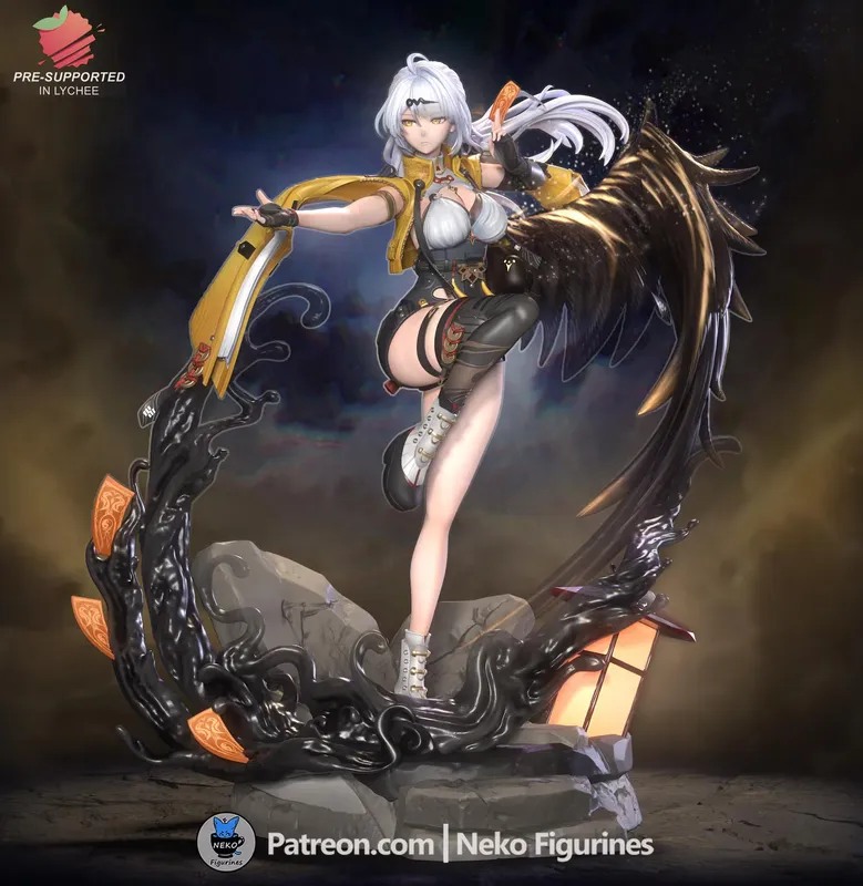 Celestial Martial Arts Master Figurine, Maximum Detailed 16K 3D Printed Collectible Statue, Anime Game Inspired Figure