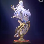 Fox Ear Mystic Lady Figurine, Maximum Detailed Hand Painted Anime Game Inspired 3D Printed Collectible Statue product image 16