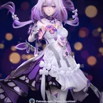 Purple Butterfly Dragon Lady Figurine, Maximum Detailed Hand Painted Anime Game Inspired 3D Printed Collectible Statue product image 3
